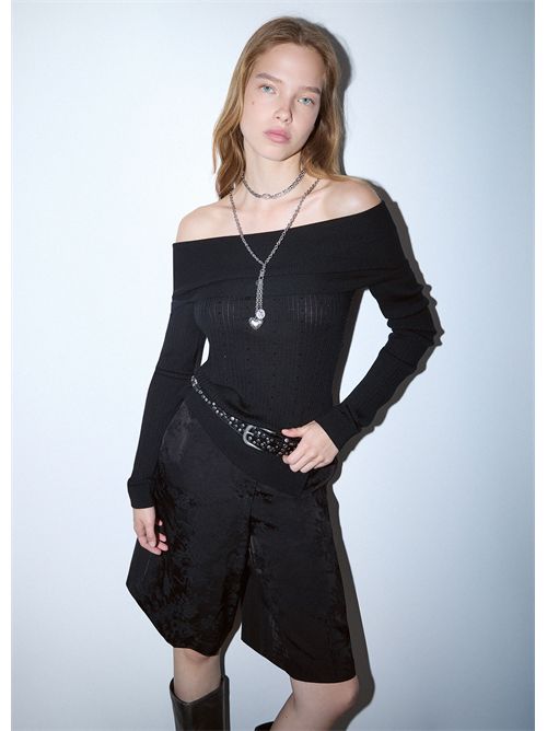 Maglia in lana con scollo bardot LIU JO | WF6099MA77Q/22222